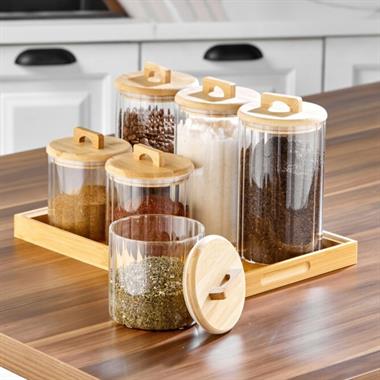 Cooker CKR3830 6 Parça Borosilikat Cam Baharat Takımı