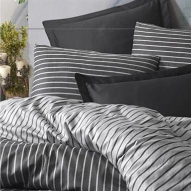 Cotton Box Bamboo Saten Çift Kişilik Nevresim Takımı Antrasit