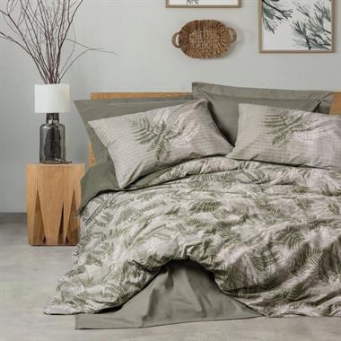 Cotton Box Dual Front Ranforce %100 Pamuk Çift Kişilik Nevresim Takımı 200x220 cm Haki