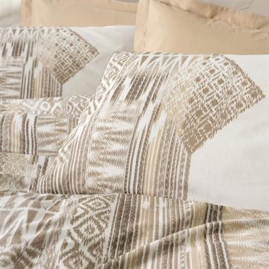 Cotton Box Ethnic Amara Ranforce Çift Kişilik Nevresim Takımı Karamel