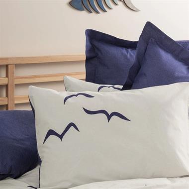 Cotton Box Maritime Larum Ranforce Tek Kişilik Nevresim Takımı Lacivert 160x220 cm