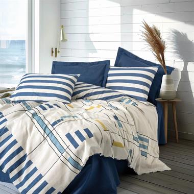 Cotton Box Modern Lunox Ranforce Çift Kişilik Nevresim Takımı Lacivert