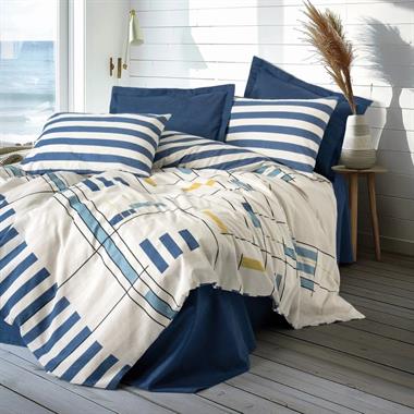Cotton Box Modern Lunox Tek Kişilik Ranforce Nevresim Takımı 160x220 cm Lacivert