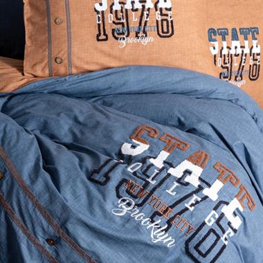 Cotton Box Mood Nakışlı Ranforce Nevresim Takımı State Tarçın Çift Kişilik %100 Pamuk