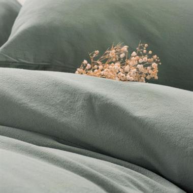 Cotton Box Neat Çift Kişilik Pamuk Poplin Nevresim Takımı - Mint-Krem