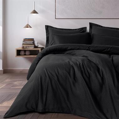 Cotton Box Plaid Siyah Tek Kişilik Ranforce %100 Pamuk Nevresim Takımı 160x220