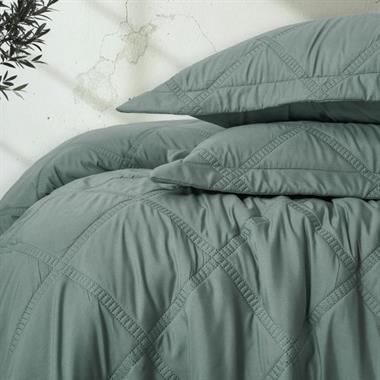 Cotton Box Serra Tila Yatak Örtüsü Mint Tek Kişilik