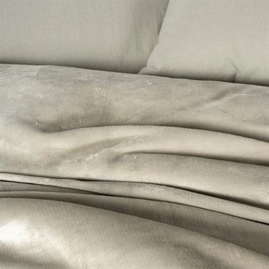 Cotton Box Velvet Flossy Çift Kişilik Nevresim Takımı Taş 200x220 cm