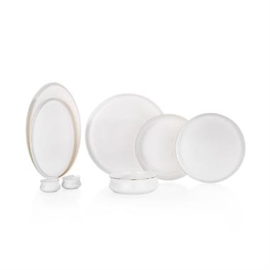 Schafer 1S6487-01001-GLD03 Superfine Bone Lumiere Yemek Takımı 56 Parça-Gold