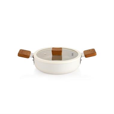 Schafer 1S0848-21005-KRM01 Ceramoni Seramik Kapaklı Sahan 20 Cm-Krem