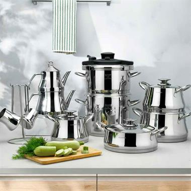 Schafer 1S0837-29001-INX01 Caldron Çelik Çeyiz Seti-18 Parça-Inox