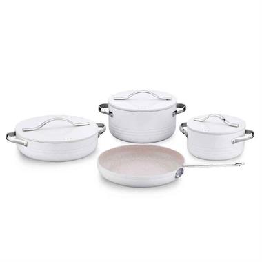 Linea Plus 7 Parça Vanilya Tencere Seti