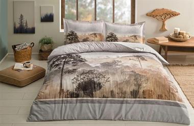 ÖZDİLEK RF GRI SCENERY TEK KİŞİLİK NEVRESİM TAKIMI