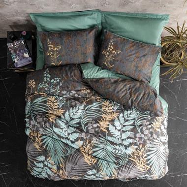 Cotton Box Saten Çift Kişilik Nevresim Takımı Clorasa Mint