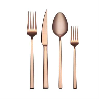 Korkmaz A2488 Lora Rosagold 24 Parça Günlük Çatal Bıçak Takımı