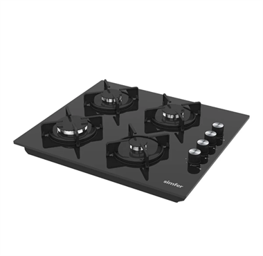 Simfer 3046 Siyah Klasik Set üstü Cam Ocak