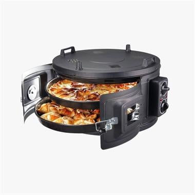 İtimat 1013 Yuvarlak Çift Tepsi Termostatlı Davul Fırın