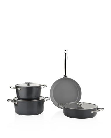 Schafer 1S2438-21003-SIY01 Gravita Seramik Tencere Seti 7 Parça-Siyah