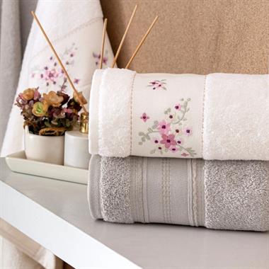 Taç Vega Pure Cotton Pamuk Hamam Seti Krem Vizon