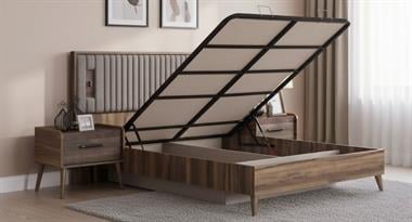 Vintage Bazalı Karyola