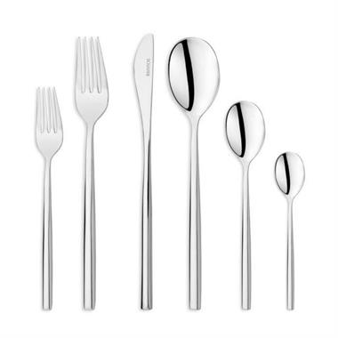 Schafer 1S2812-11001-GUM25 Hamburg 72 Parça Çatal Kaşık Bıçak Takımı-Gümüş