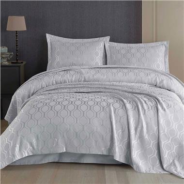 Elart Andrea Tek  Kişilik Günlük Yatak Örtüsü Gümüş