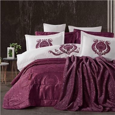  Elart Enora Çeyiz Paketi 10 Parça Mürdüm