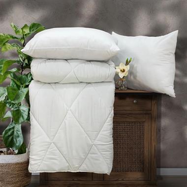 Elart Mikrofiber Çift Kişilik Yorgan + 2 Yastık – 3lü Set