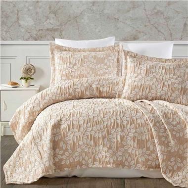 Elart Eva Tek Kişilik Yatak Örtüsü Cappuccıno