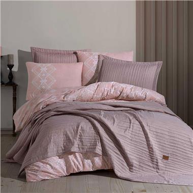 Elart Calısta Tek Kişilik Nevresimli Yatak Seti Gülkurusu