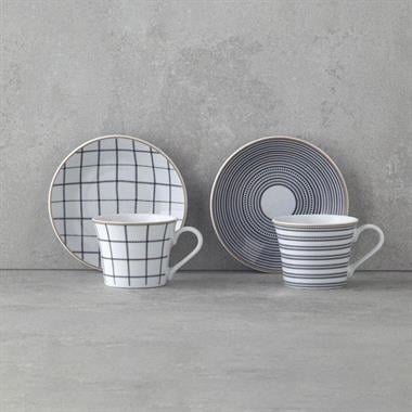 English Home Ashley Kahve Fincan Takımı 80 ml Siyah