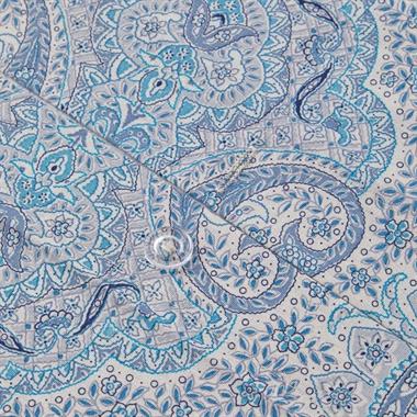 English Home Boho Chic Mavi Nevresim Takımı 200x220 cm Çift Kişilik