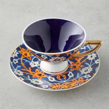English Home Dahlia Bone China 2 Kişilik Kahve Fincan Takımı 90 ml Renkli