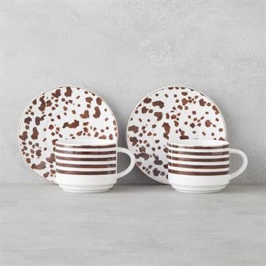 English Home Sedona Bone China Çay Fincanı Takımı 230 ml Kahverengi