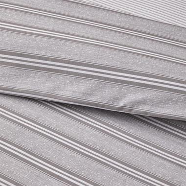 English Home Sleek Lines Çift Kişilik Nevresim Takımı 200x220 cm Gri
