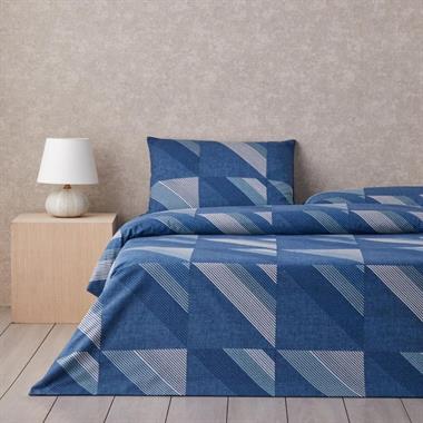 English Home Triangle Flow Çift Kişilik Nevresim Takımı 200x220 cm Lacivert