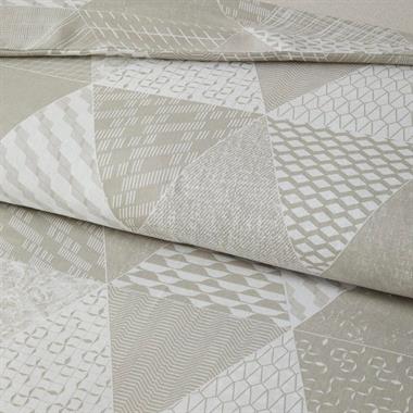 English Home Trio Patch Çift Kişilik Nevresim Takımı 200x220 cm Bej