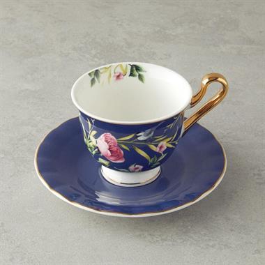 English Home Vanilla Çay Fincanı Takımı 220 ml Lacivert