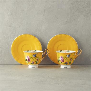 English Home Vanilla Çay Fincanı Takımı 220 ml Sarı