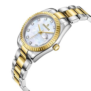 Essence D1203.220 Kadın Kol Saati – Altın Gri Çelik Kordon