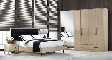 Lizbon 6 Kapılı Bazalı Yatak Odası Takımı