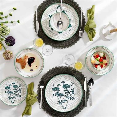 Schafer 1S3207-01001-YSL01 Iconic Yemek Takımı 24 Parça-Yeşil