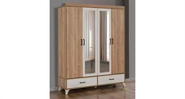 Dardason M112 Defne 4 Kapılı Gardırop