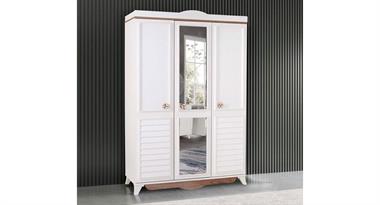 DM133 Irmak 3 Kapılı Aynalı Panjurlu Gardırop