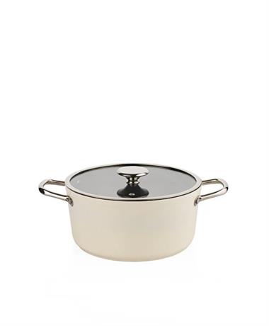 Schafer 1S2438 Gravita Seramik Tencere Seti 7 Parça-Krem