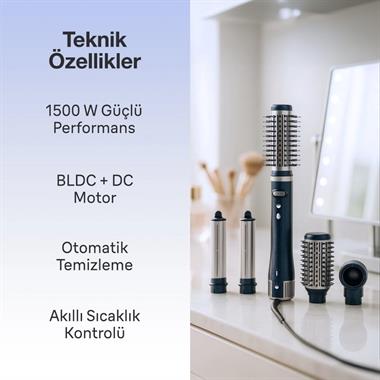 Fakir Airtouch 5in1 Saç Şekillendirme Seti 1500W İyon Teknolojili