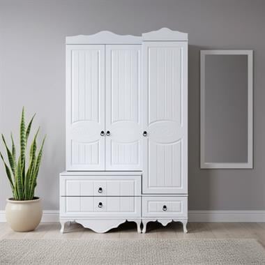 Mercan 2 Kapaklı Çekmeceli Portmanto (K512)