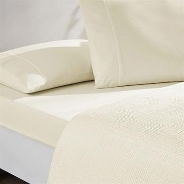 Taç Jakar Vıgnes Çift Kişilik Pike Takımı Beyaz