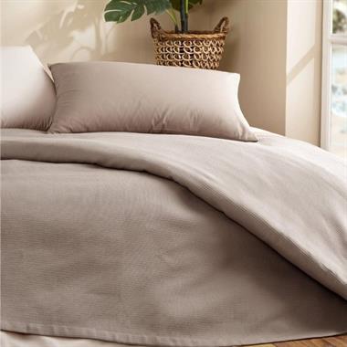 Özdilek Colourist K.Bej-Vanilya Çift Kişilik Pike Takımı