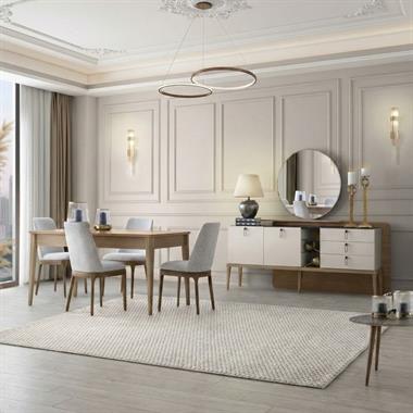 Galata Ünitesiz Yemek Odası Takımı 6 Sandalyeli